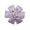 hair decorated pretty flower shape set drill satin ribbon