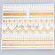 OEM custom shimmery custom gold foil tattoo waterproof temporary tattoo sticker shining gold foil flash tattoo