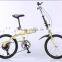 16-inch folding bike high-carbon steel bike woman V brake student bike