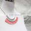 Coral Suede w/ Smooth Metal Statement Neckalce Snake Chain 2016 Fashion Style Wholesale