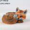 Polyresin life size wild fox animals home decoration