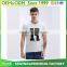 Cheap price new design mens short sleeve casual silk screen prined english letter t-shirt