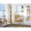 wall mounted chinese double solid wood marble top bathroom vanity