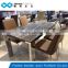 TB home furniture marble paper top table chair