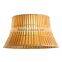 environmental bamboo waisted round lamp shade high quality good for desk light replaceable