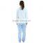 Kevince women polar fleece pyjamas set pajama blue flower 1000pcs up OEM factory directly