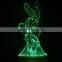 Customized laser cutting acrylic 3D display lamp with light