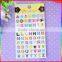 asphalt and number cartoon puffy stickers