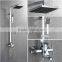 8 x 8 inch square shower head set with hand held square shower spray
