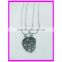 Customized Best Friends Zinc Alloy Heart Necklace