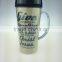 New double wall plastic cup with handel