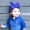 European And American Style Explosion Models of Natural Knotted Hair Band, Big Bow Hair Band for Baby