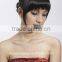 Black hairpiece fringe, synthetic hair clip on bang hair pieces