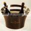 2014 New large plastic acrylic champagne ice bucket with handle