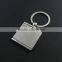 Photo Frame Keychain Polished Chrome Metal Rectangle Shaped Frames Keyring Key Chain Ring Keyfob