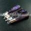 55x12mm Faceted Pillar Amethyst Stick Stone Pendant Charm Silver Bail DIY Jewelry Findings Supplies 1800136