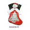 19" Non-woven christmas stocking with christmas date decorative sock
