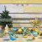 6cm Gold Blue Christmas tree ornaments holiday activities space decoration ornaments