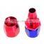 Red AN8 AN-8 8 AN Straight Push Lock Swivel Fitting Hose End Oil Fuel Adaptor