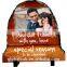 door shape sublimation photo slate rustic wedding photo frame