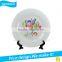blank coated white ceramic sublimation plate