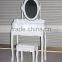 schmenktisch&hocker/home furniture dressing table with mirror and drawers/K/D dresser with stool