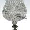 New design silver metal candle holder with crystal