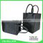 Customized 2pcs cheap handle foldable felt shopping bag