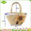 2017 new fashion hand craft women summer shoulder tote shopping sea beach straw bag