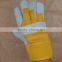 Color Safety Gloves,Cow Split Leather Work Glove,Leather cotton Welding Gloves