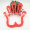 Colorful palm shape silicone rubber kithchenware goods cooking pot mats cup pads