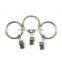 Hot Sale Chrome Plating Iron Curtain Ring With Clip / Rod Ring With Clip Hanging / A Ring With A Clip
