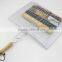 Silver Tone Metal BBQ Grilling Net with Round Wooden Handle