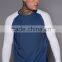 Latest contrast raglan sleeve crew neck cotton men t shirt