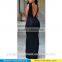 2015 New designs dress fashion backless elegant evening sexy western dress for woman