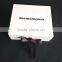 Zeal-X custom white magnetic ribbon closure foldable cardboard gift box