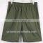 Cotton Polyester Plain Fabric Men's Solid Color Beach Short Pants With Elastic Waistline