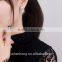 Natural pearl inlay zircon earrings fashion