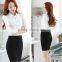 2016 new style women fashion long sleeve blue shirt ladies Office Formal white shirt