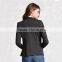 Business womens office notched lapels 3/4 sleeves single-button blazer jacket