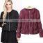 Custom Short bread soft down feather padded crack hem woman clothes loose women winter coats