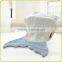 Softtextile 100% Polyester Baby Knitted Fleece Mermaid Tail Blanket