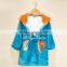 High Quality Plain Dyed Printed Cotton Terry Velour Kids Bathrobe