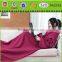 top hot sell colar fleece blanket tv blanket with sleeves