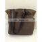 Brown Canvas Tote Bag With Leather Handle