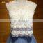 A17EL0006 Two Piece Sexy White and Navy Blue Skirt Short Leisure Keyhole Back Prom Dresses