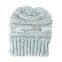 Autumn and winter hat Ms. miscellaneous color knitted wool hat outdoor warm hat cap