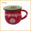 Best selling high quality custom printed colorful ceramic coffee mugs with colorful glaze inside