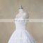 Illusion back lace muslim arabic ball gown wedding dress