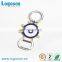 Professional engraved logo metal keychain custom spinning keychain
